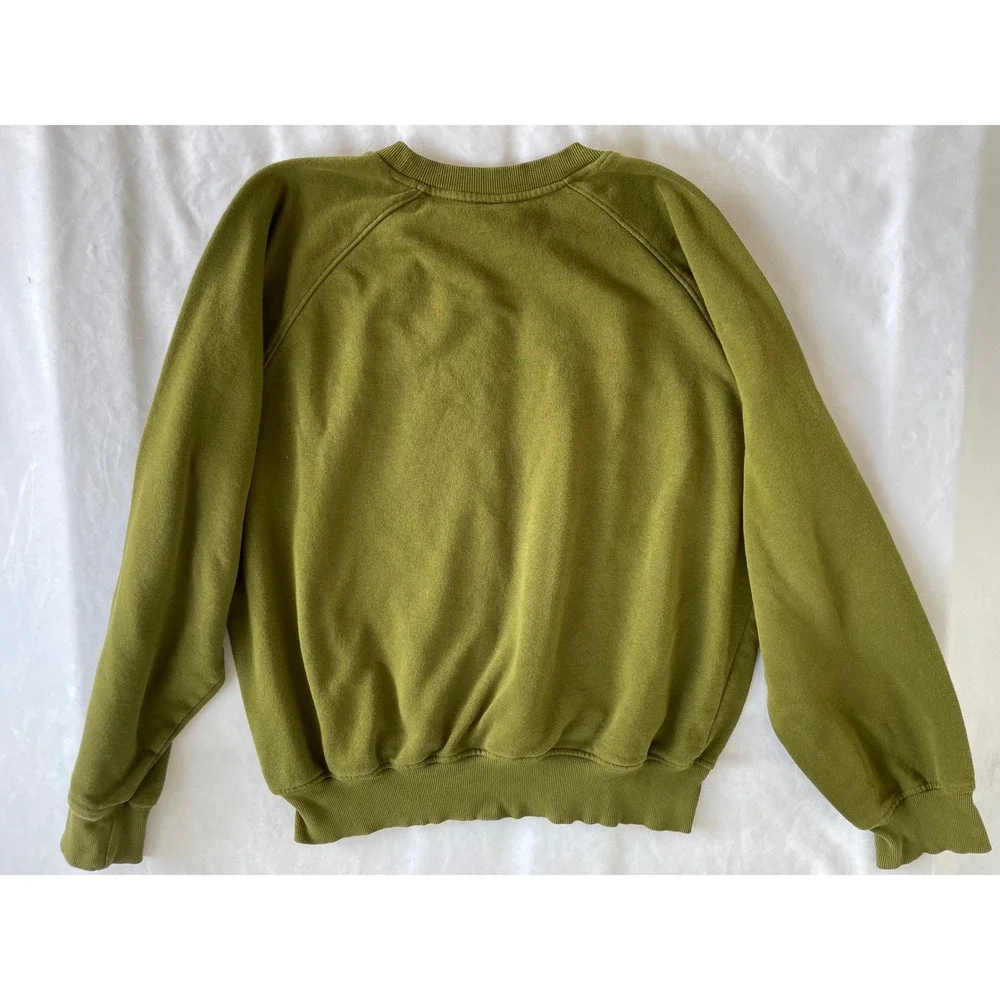 Men's North Face‎ Evolution Crewneck Sweatshirt Green Size Small